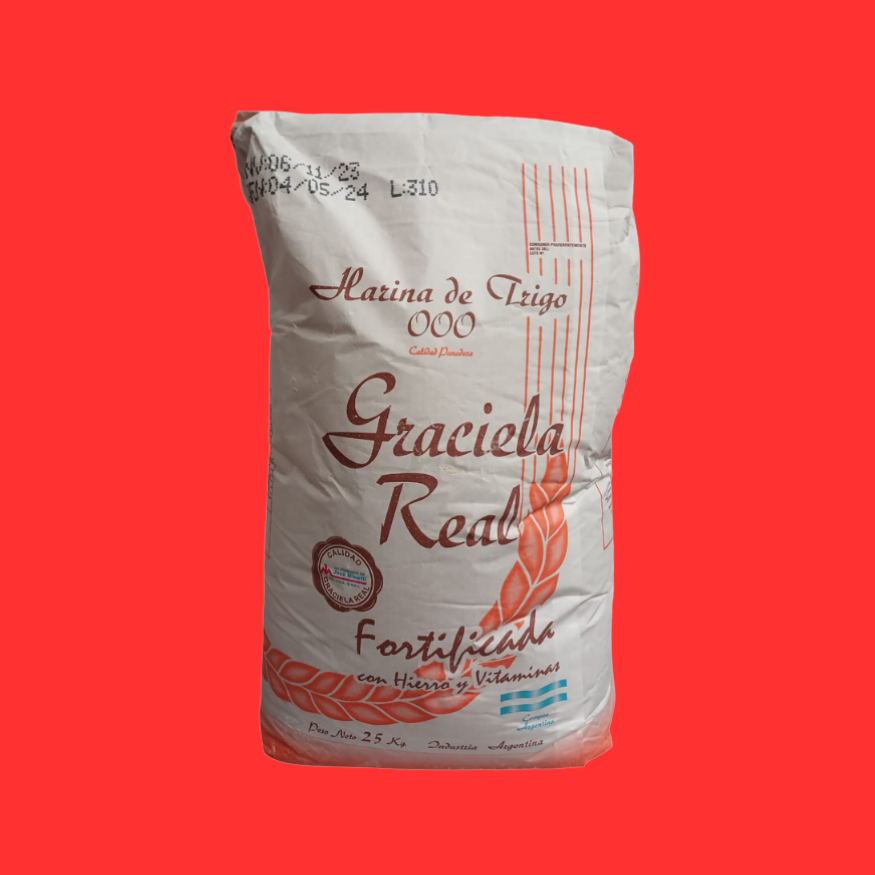 Harina 000 por 25 kg