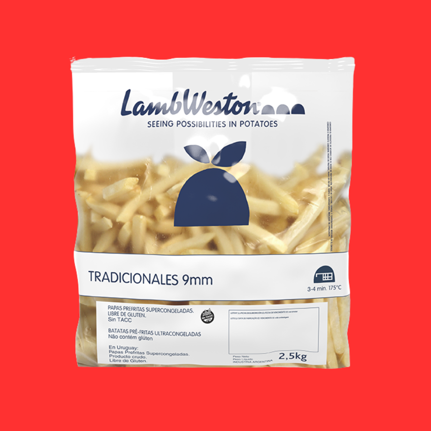Papas Bastón Tradicionales 9mm